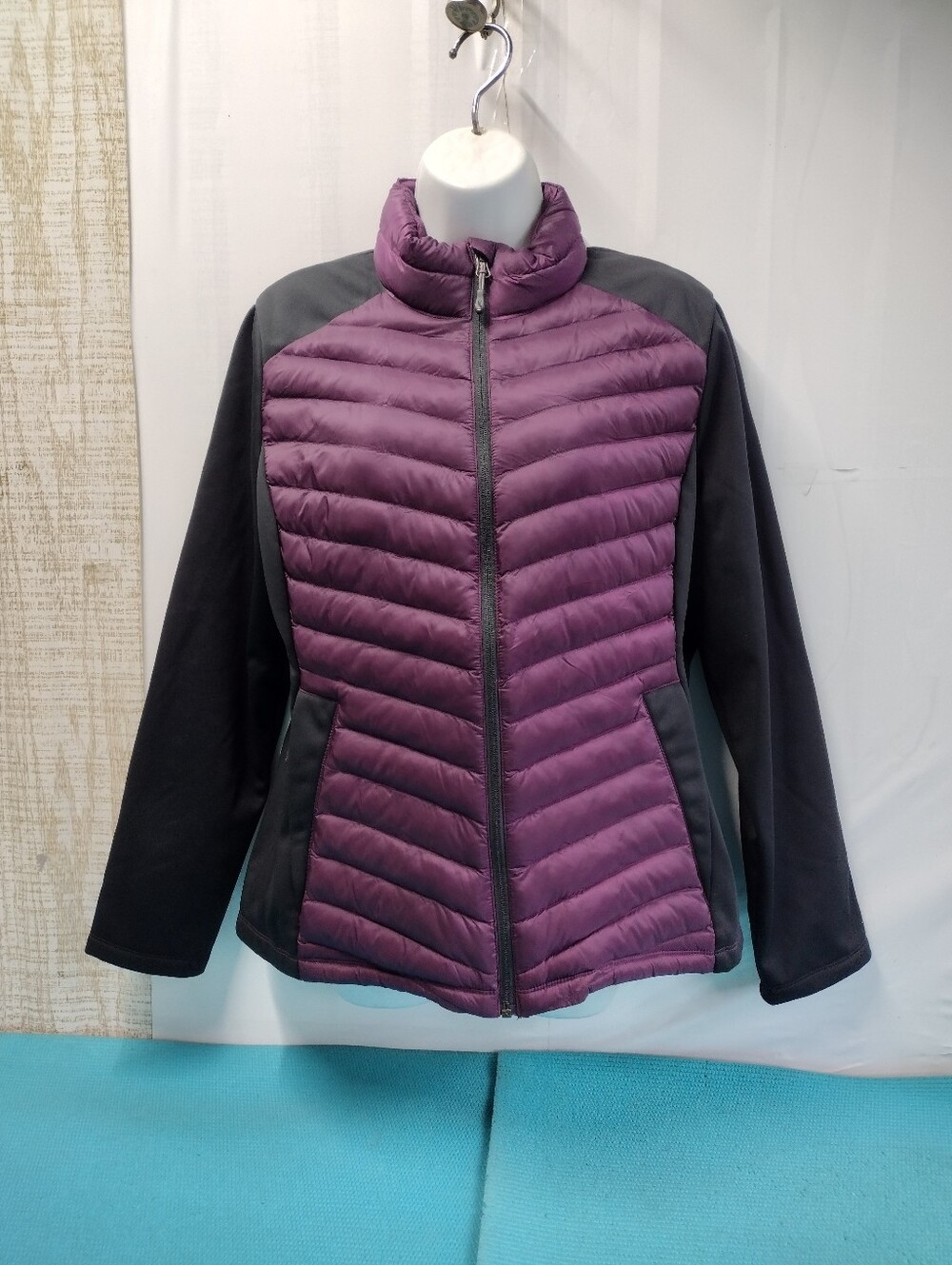 32 Degrees Women's Quilted Puffer Jacket Full Zip - L